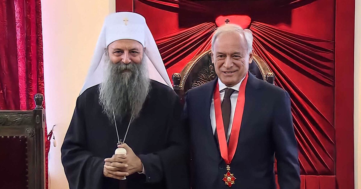 Porfirije odlikovao jednog od glavnih Miloševićevih ratnih propagandista