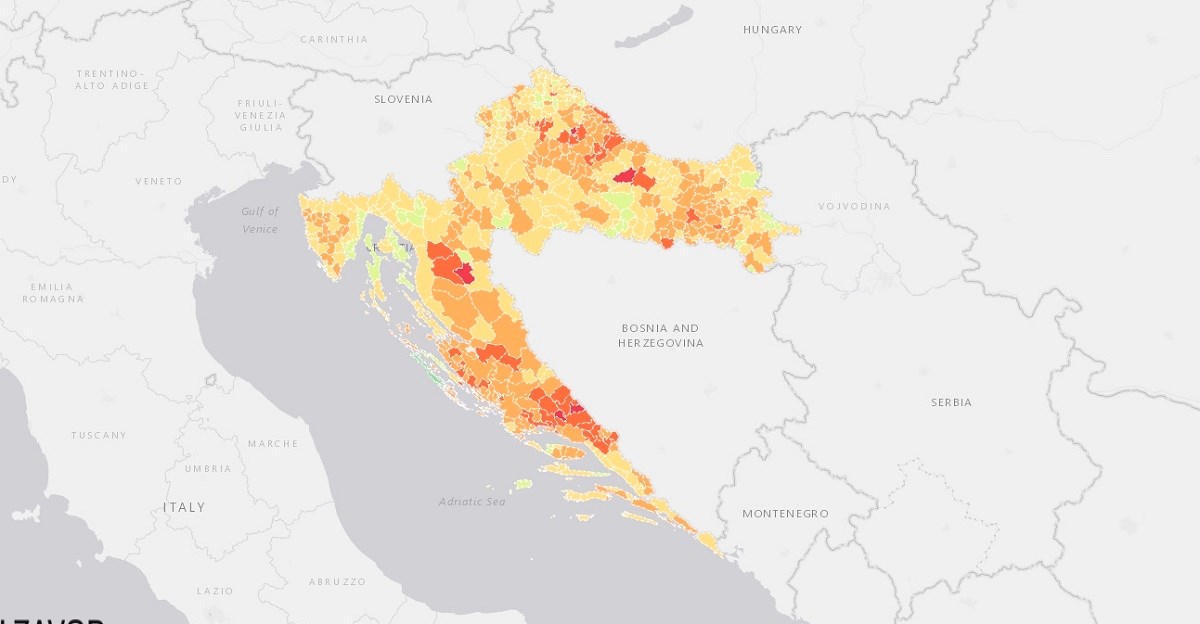 HZJZ objavio kartu procijepljenosti po općinama, pogledajte kako stoji vaša