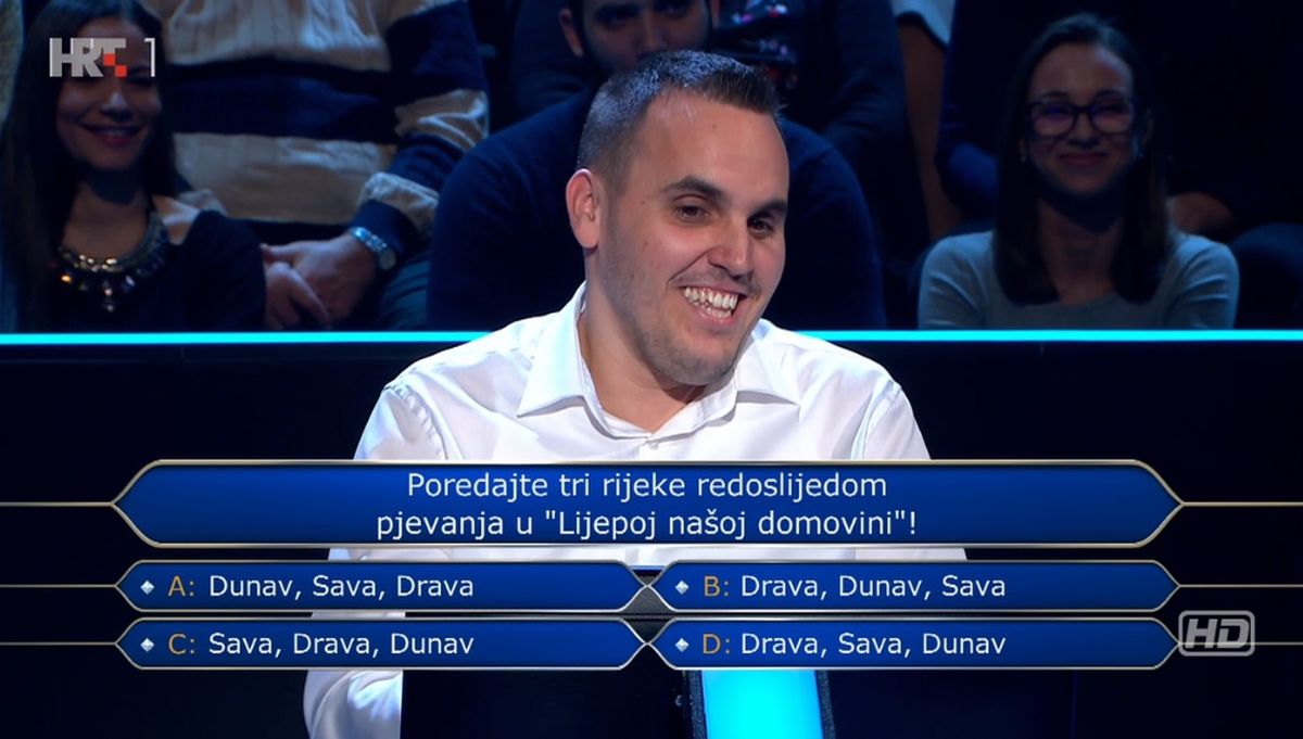 Nije uspio poredati rijeke u našoj himni, osvojio je 1000 kn - znate li vi odgovor?