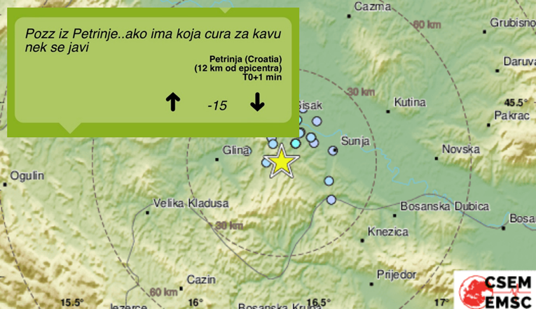 Netko je iskoristio blagi potres kod Petrinje: "Ako ima neka cura..."