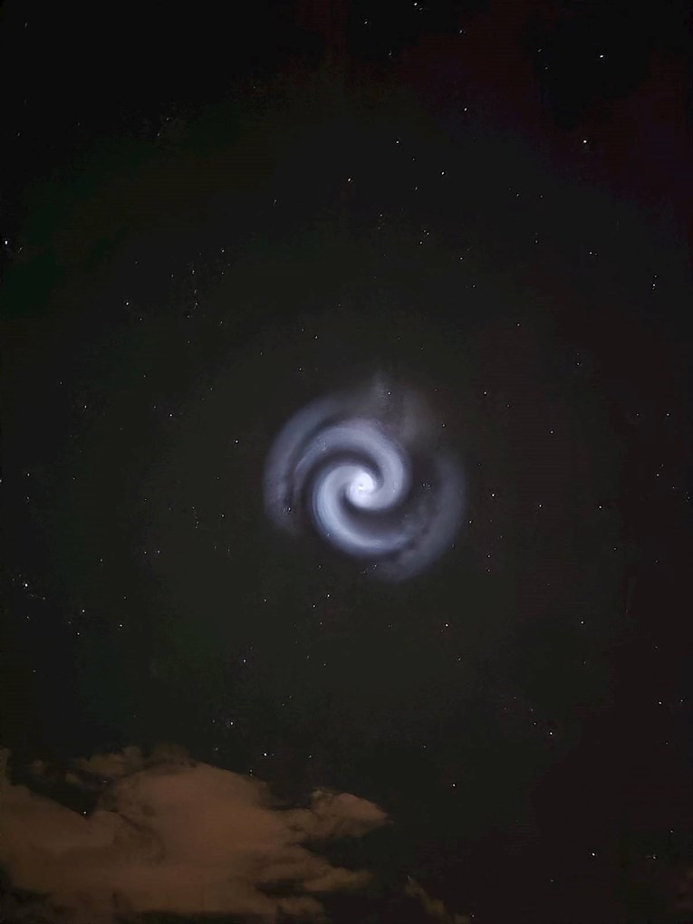 Hrvati o neobičnoj spirali na nebu: Strah je postajao sve jači, nismo znali što je to