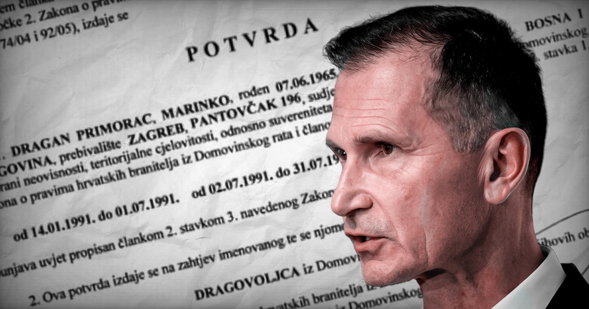 Širi se dokument u kojem piše da je Primorac branitelj