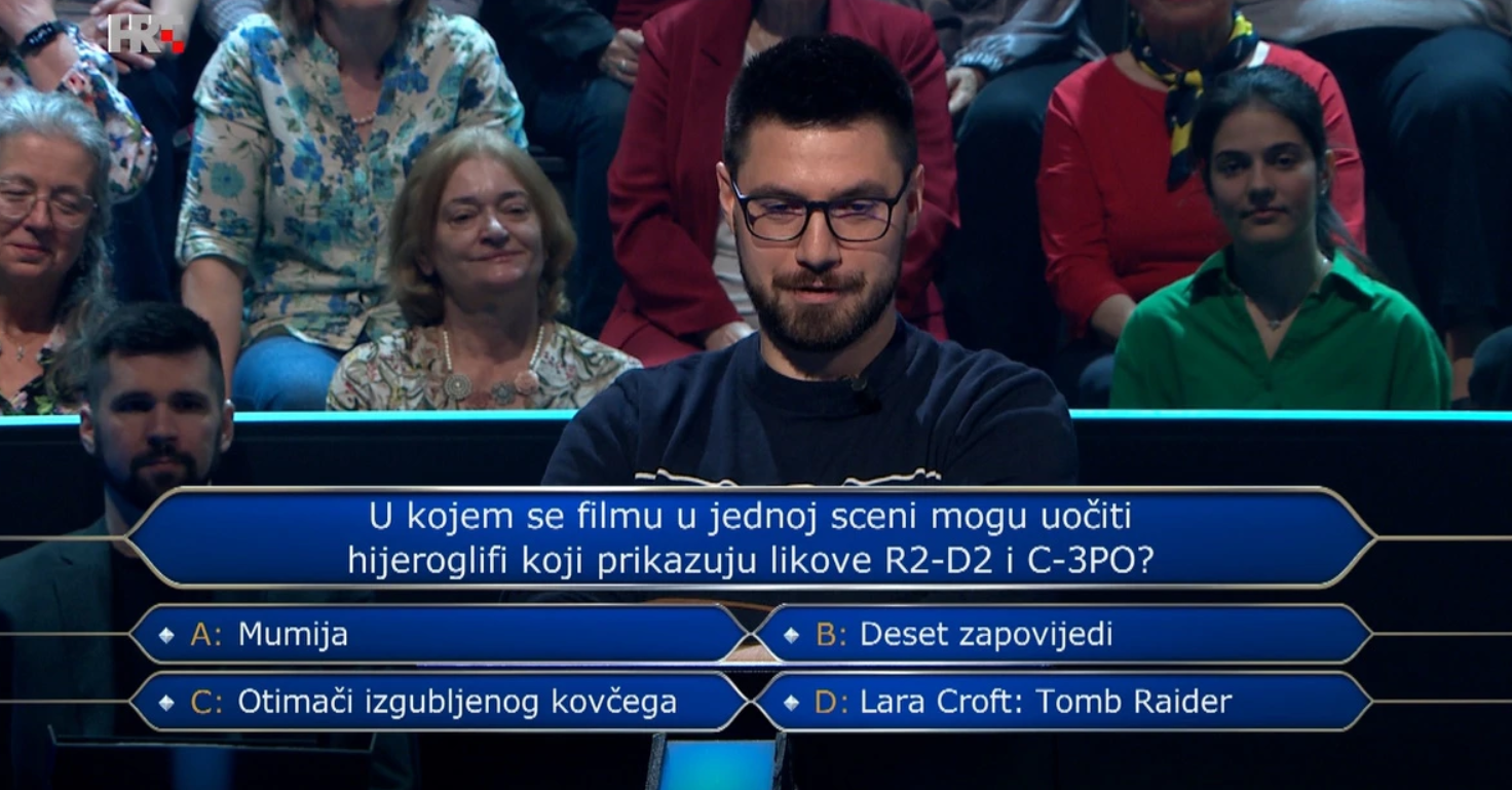 Luka odustao na filmskom pitanju i otišao s 2500 eura. Biste li vi znali odgovor?