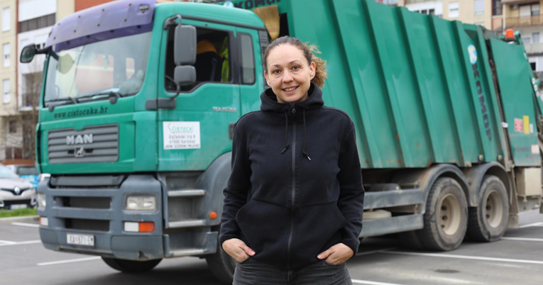 Jelena je jedina vozačica kamiona u karlovačkoj Čistoći: "Nema toga što žene ne mogu"