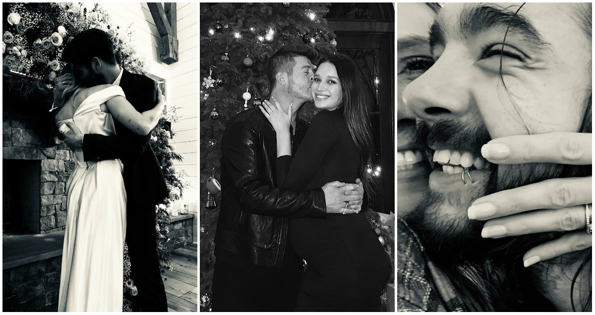 Ljubav je u zraku: Blagdani protječu u znaku celebrity zaruka i vjenčanja