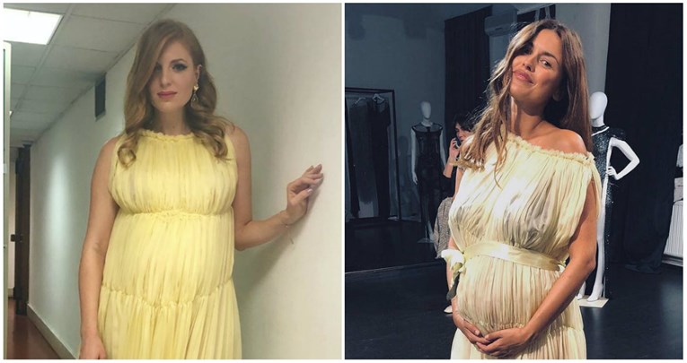 Stajliš trudnice: Nataša Janjić i Anita Dujić oduševile u istoj haljini