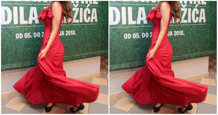 Ista haljina i poza: Domaća glumica utjelovila je popularni emotikon plesačice
