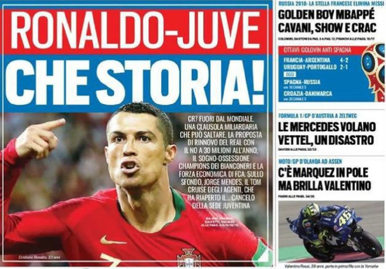 Tuttosport: Ronaldo bi mogao potpisati za Juventus