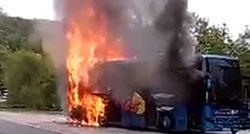 Zapalio se autobus Croatia Busa kod Zadra