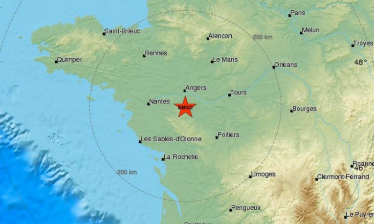 Francusku zatresao potres magnitude 4,8 stupnjeva po Richteru