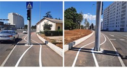 "Tuđmanov osmijeh?": Ovako izgleda biciklistička staza na novoj dionici ulice u Zadru