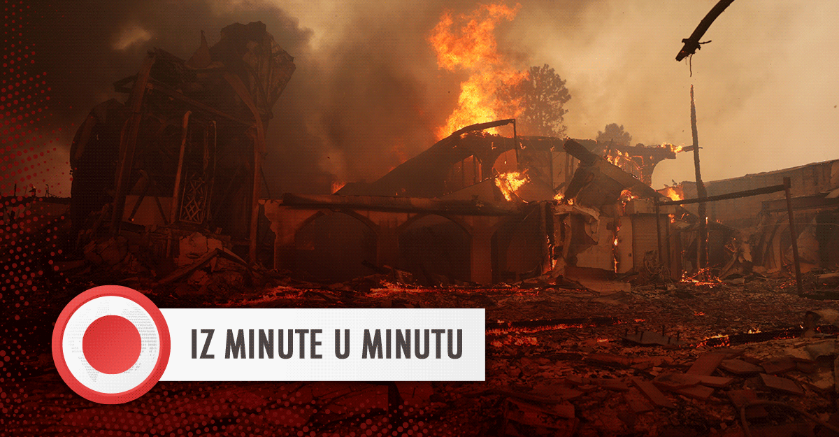 Požari u Los Angelesu van kontrole, najmanje 5 mrtvih. Novi požar na Hollywood Hillsu