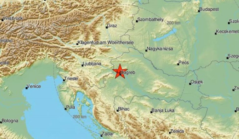 U Zagrebu zabilježen još jedan potres magnitude 2,4