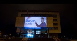 FOTO Novi Bandić objesio plakat na zgradu Grada: "Moje ime znači korupciju"