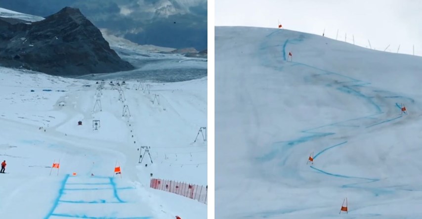Skijaši u strahu testirali spektakularnu stazu. Letjet će 70 metara u dvije države