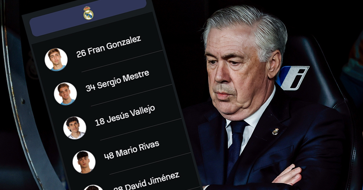 Realu večeras nedostaje 12 igrača. Pogledajte koga je Ancelotti stavio na klupu