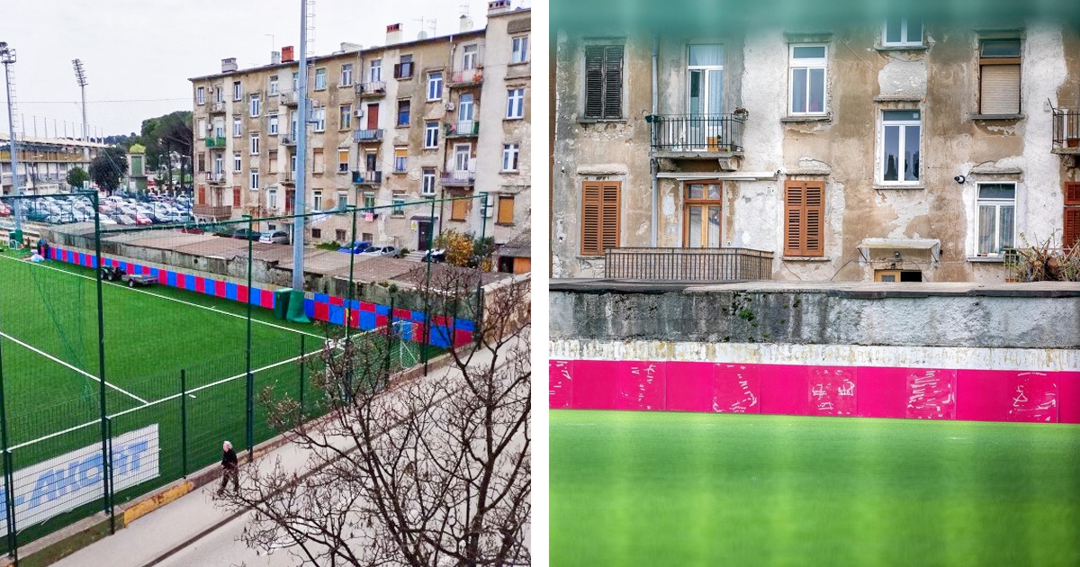 FOTO Hajdukove boje osvanule na terenu Istre pa ubrzo nestale: "Ponižavaju građane"