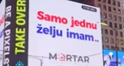 Podrška Hajduku i u New Yorku. Na Times Squareu osvanuo stih "Samo jednu želju imam"