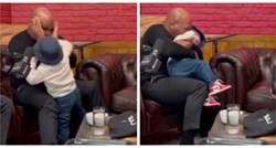 Bizarna snimka: Mike Tyson podigao Hasbullu (20) kao bebu i pokušao ga ugristi za uho