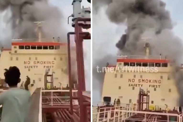 VIDEO Eksplozija na tankeru u Hormuškom tjesnacu. "Napao ga je pomorski dron"