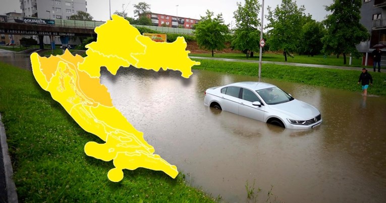 Upaljen meteoalarm u cijeloj Hrvatskoj. Dvjema regijama prijeti opasno nevrijeme