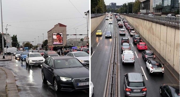 VIDEO I FOTO Velike kolone u Zagrebu