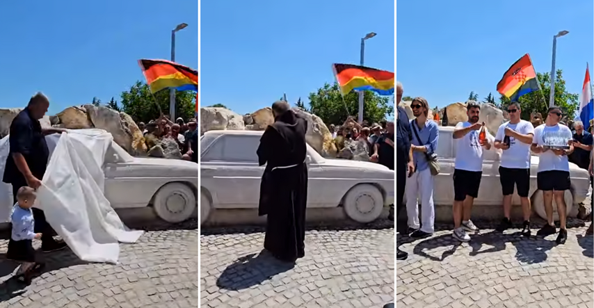 VIDEO U Imotskom je svečano otvoren spomenik Mercedesu