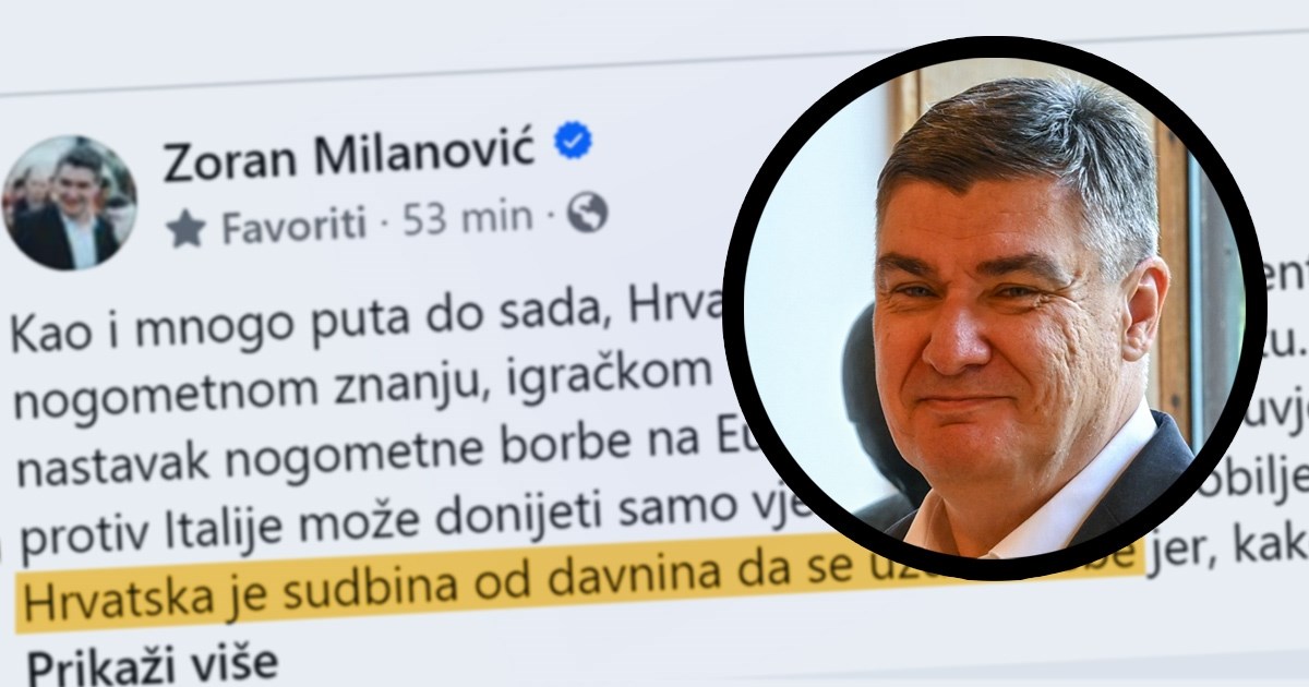 Milanović reprezentaciji: Bog je visoko, a car daleko. Neka vam srca budu vatrena