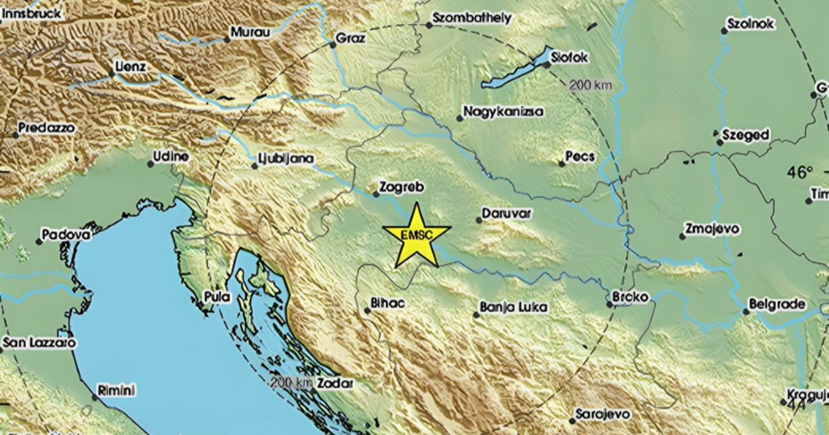Potres od 3,7 kod Siska