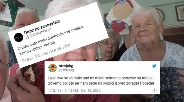 Balkanski humor u pandemiji: "Danas sam mami zabranila sve izlaske. Karma, rođaci"