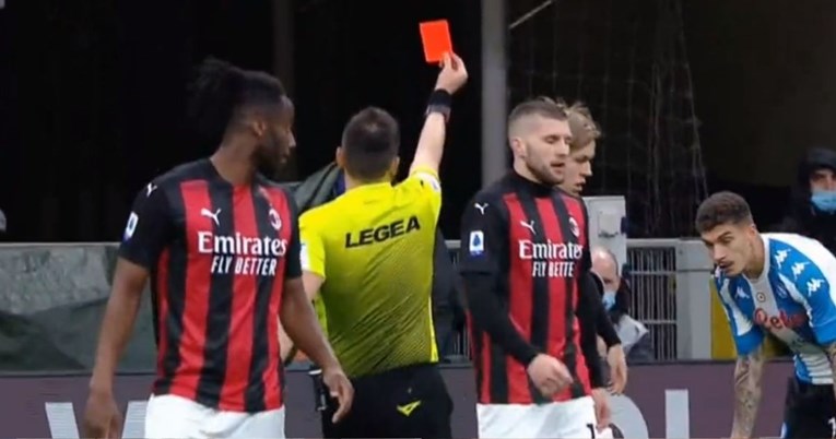 Pogledajte kako je Rebić dobio crveni karton u porazu Milana