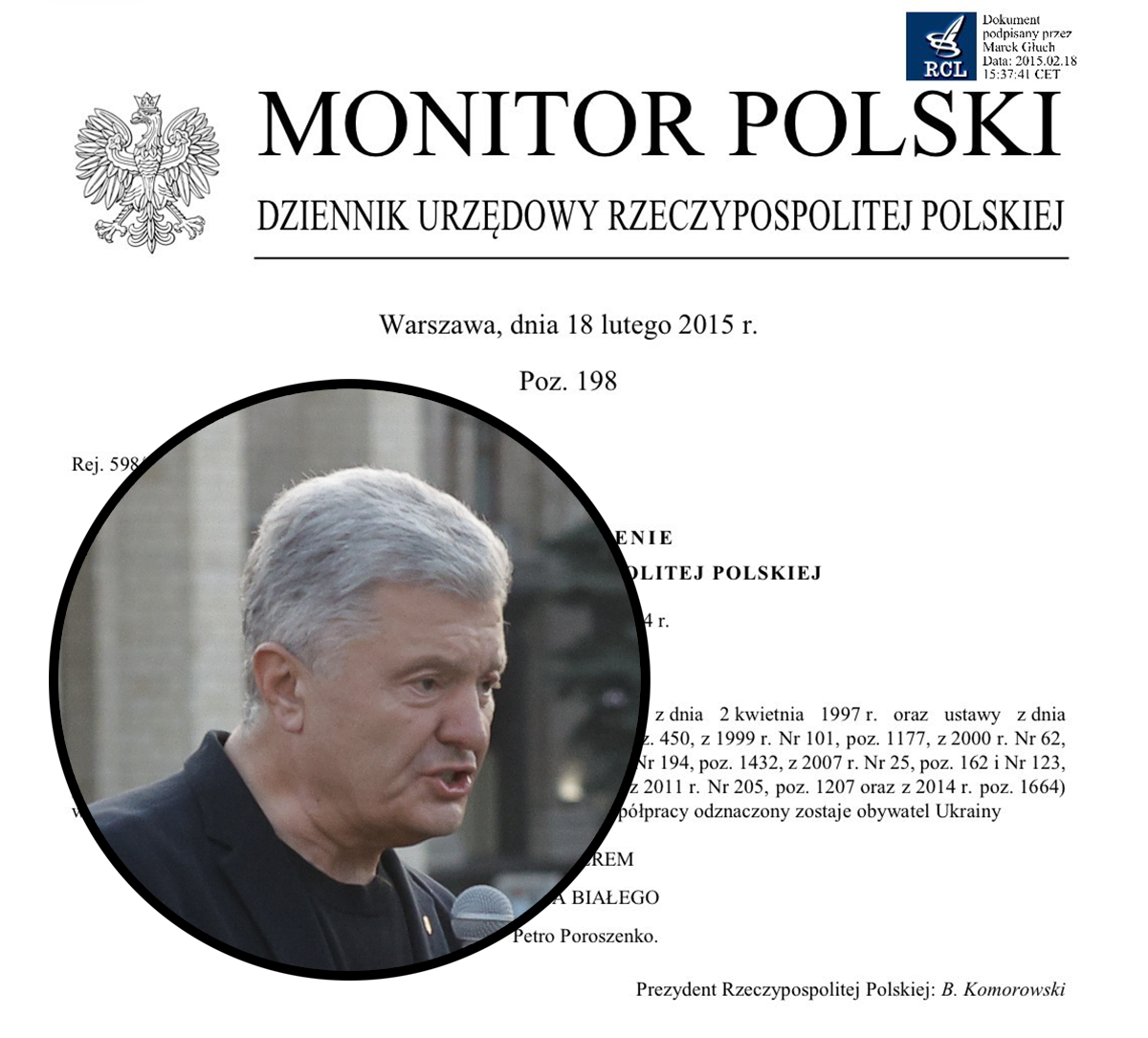 Nakon Zelenskog, i Porošenko se odrekao najvišeg poljskog odličja