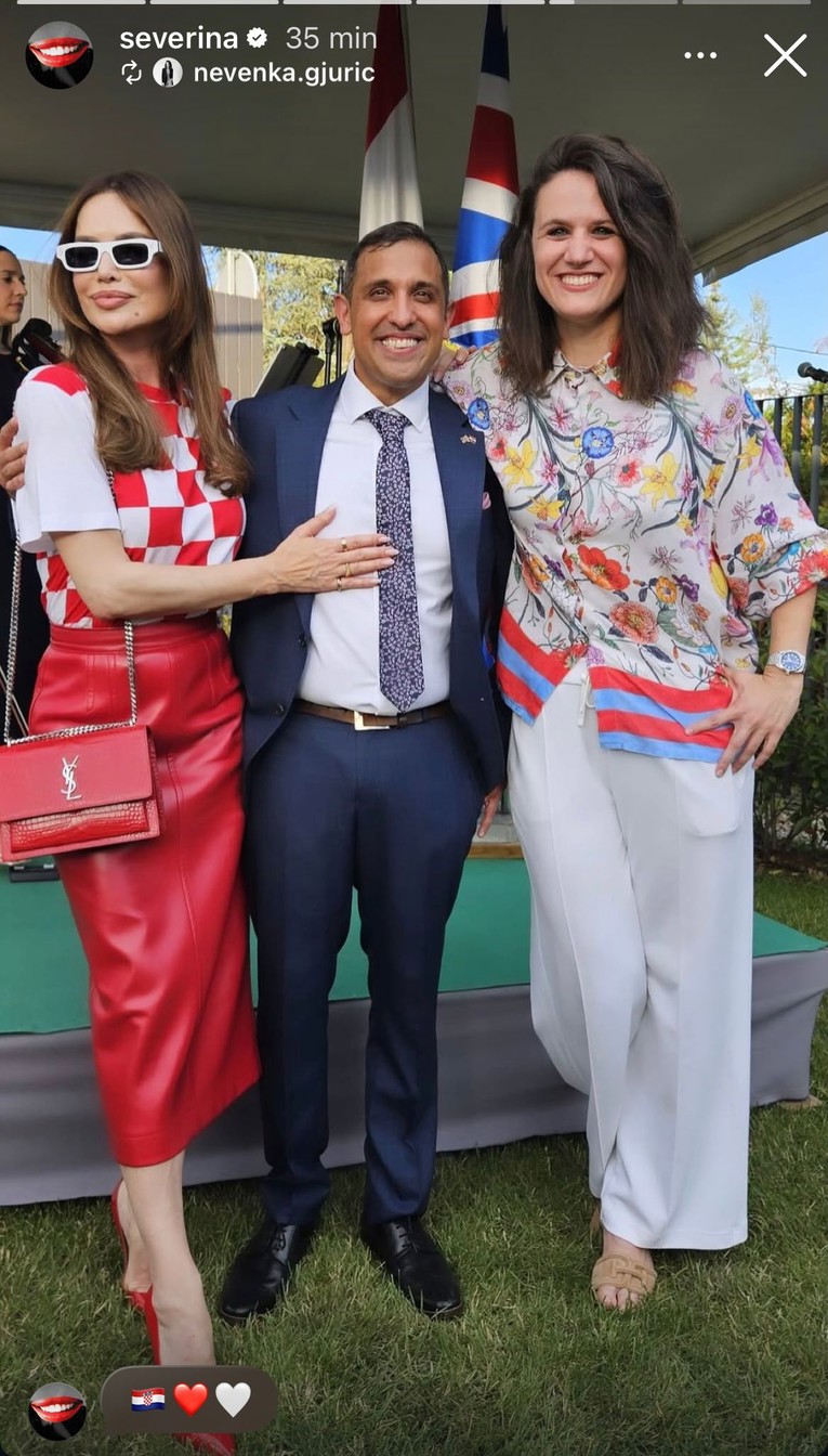 Severina u elegantnom izdanju prati utakmicu Hrvatske i Engleske