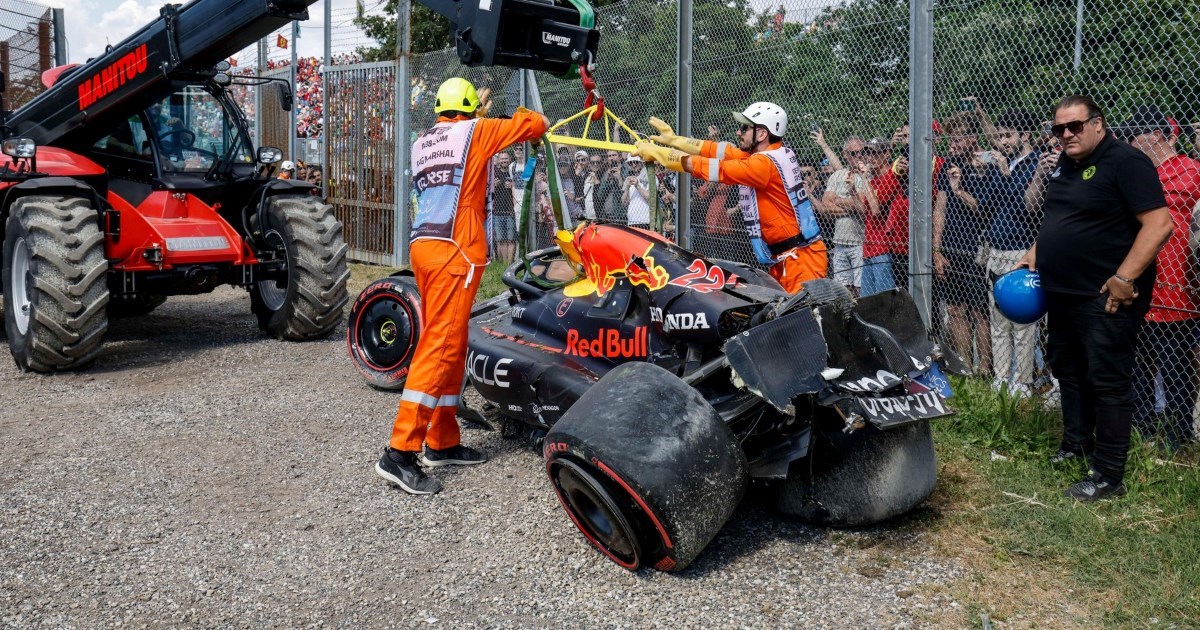 VIDEO Vozač Red Bulla razbio bolid. Okrenuo se u zraku i zakucao u ogradu