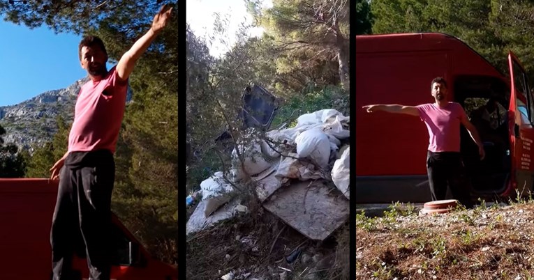 VIDEO Čovjek bacio otpad u šumu: Sezona počinje, to ne može stat isprid apartmana! 