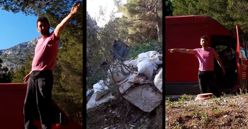 VIDEO Čovjek bacio otpad u šumu: Sezona počinje, to ne može stat isprid apartmana!