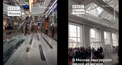 BBC Rusija objavljuje snimke evakuacije javnih zgrada u Moskvi