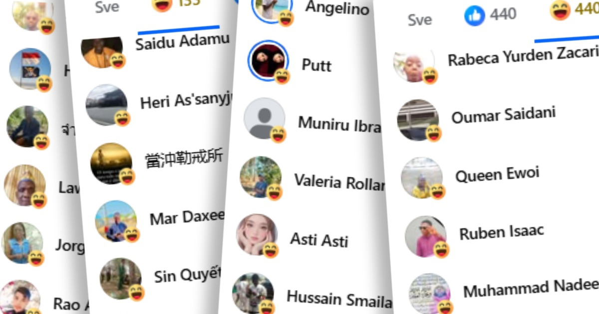 Sumnjivi profili ostavili stotine "Haha" reakcija na statuse Tomaševića i Možemo