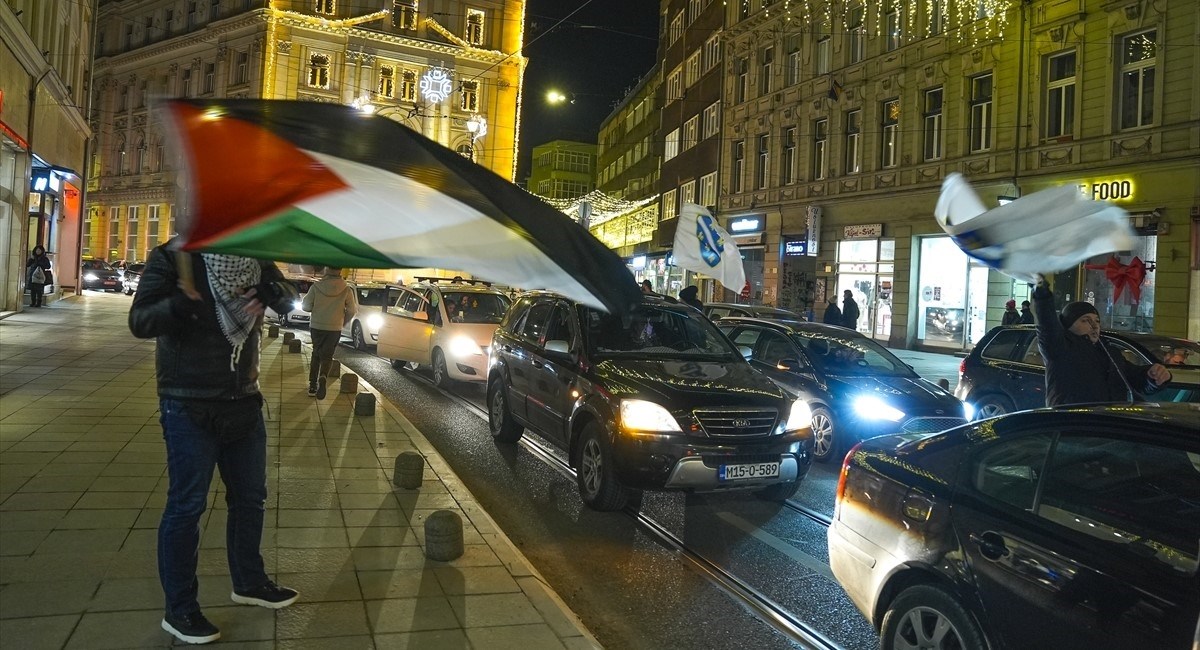 FOTO U Sarajevu slavili dogovor o primirju u Gazi