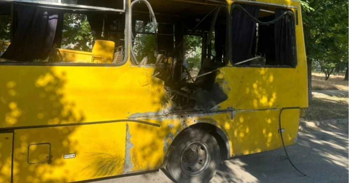 Rusi zabili dron u javni autobus u Ukrajini