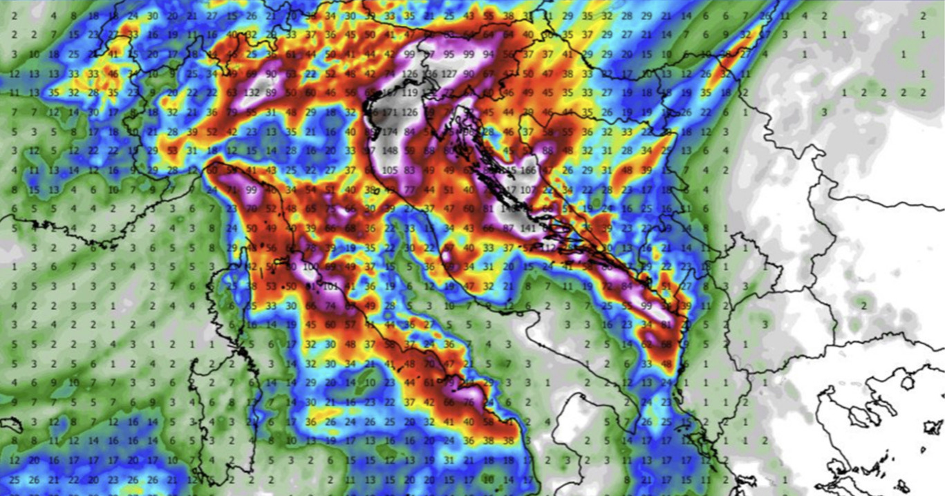 Hrvatskoj stiže jako nevrijeme. Severe Weather: Lokalno postoji mogućnost tornada