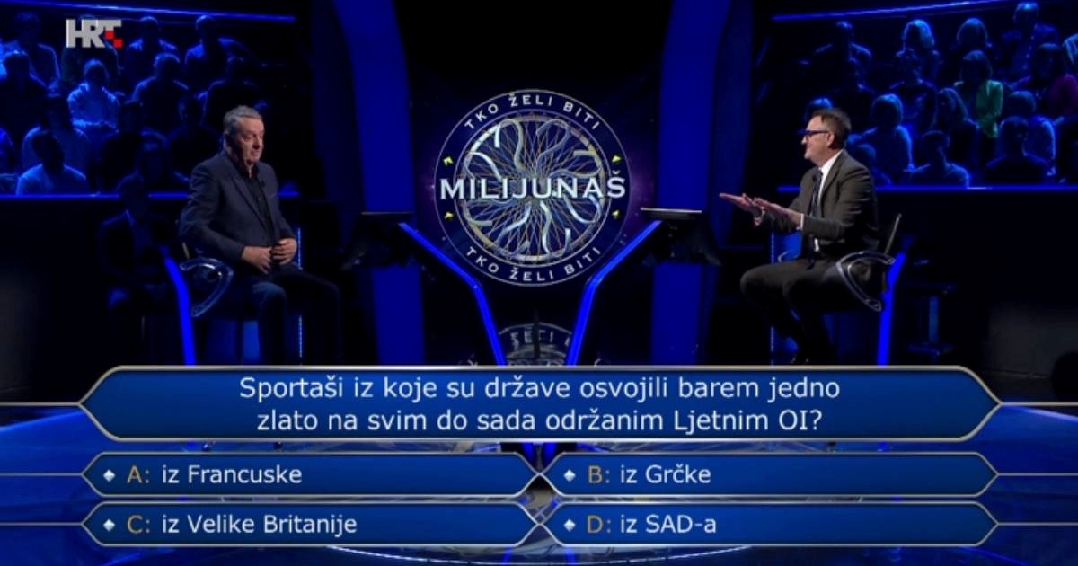 Zoran odustao na sportskom pitanju za 34.000 eura u Milijunašu. Znate li vi odgovor?