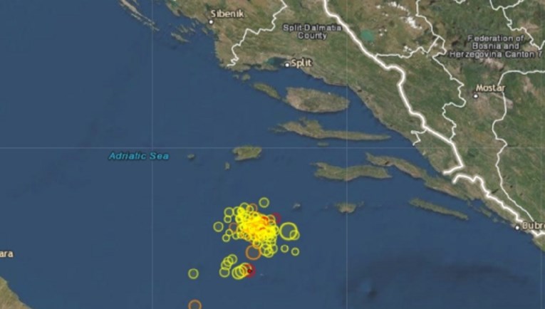 Dva potresa u Jadranu unutar deset minuta, jedan je bio 3.7 po Richteru