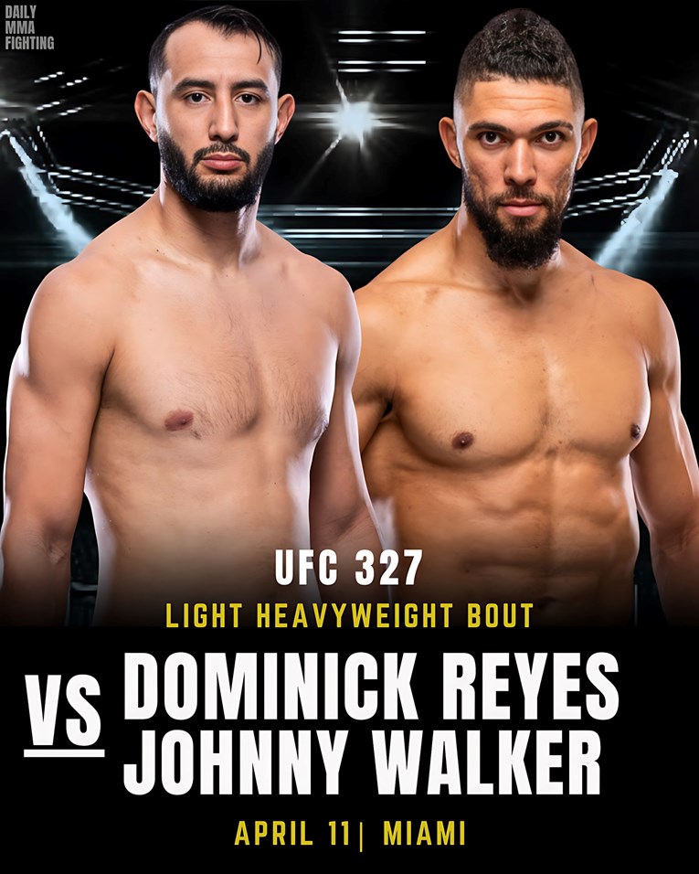 UFC se vraća u Miami. Reyes protiv Walkera na UFC 327 priredbi