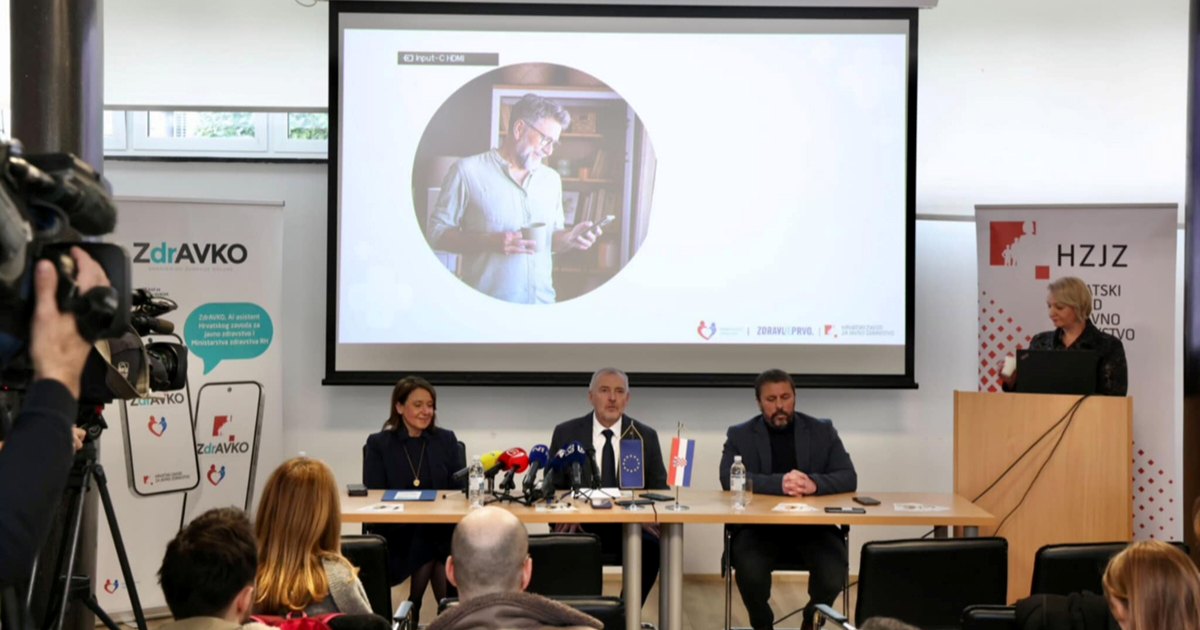 UŽIVO Ministarstvo predstavlja AI asistenta. Nazvali su ga ZdrAVKO