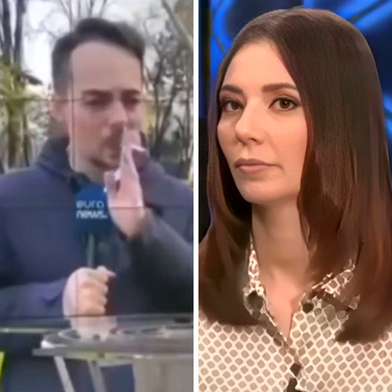 VIDEO Reportera uhvatili kako puši cigaretu uživo, lice njegove kolegice govori sve
