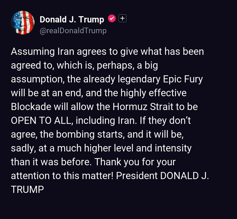 Trump: Ako Iran pristane, legendarna operacija Epski bijes bit će završena
