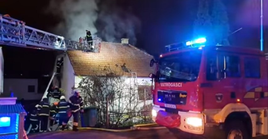 U Krapini izbio požar u obiteljskoj kući, jedna osoba u bolnici