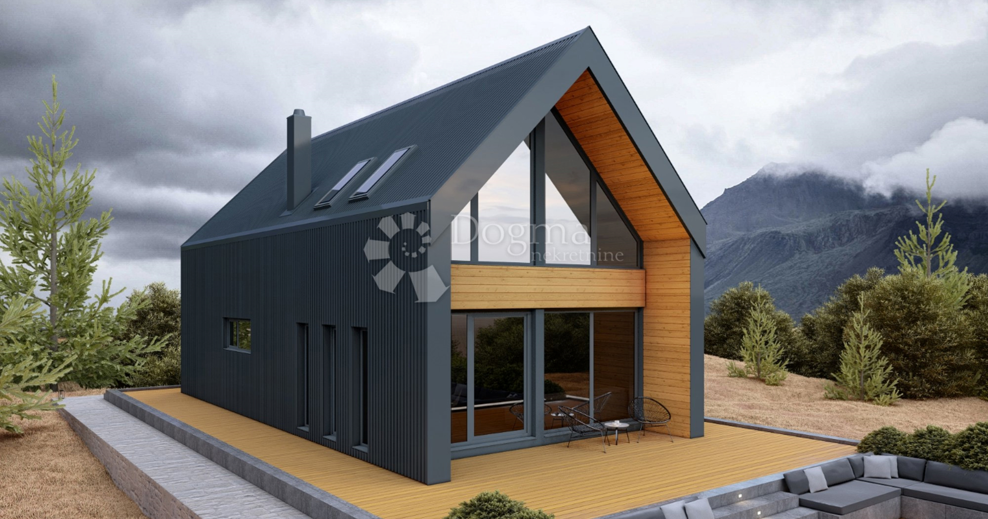 Top oglasi za nekretnine: Moderna A-frame montažna kuća u Gorskom Kotaru