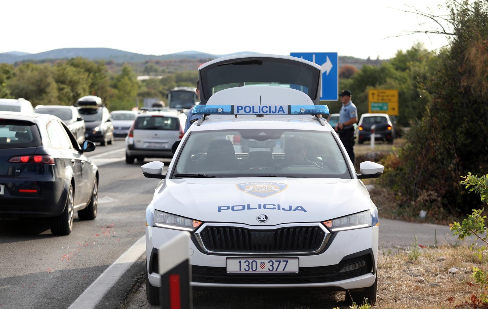 Nesreća na Jadranskoj magistrali kod Stona, vozi se uz ograničenje od 40 km/h